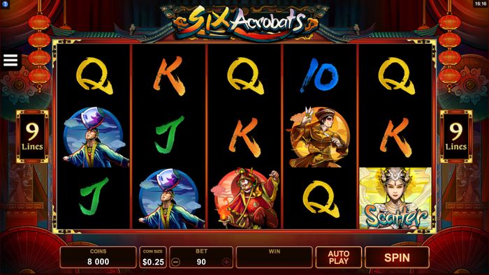 The main Six Acrobats features