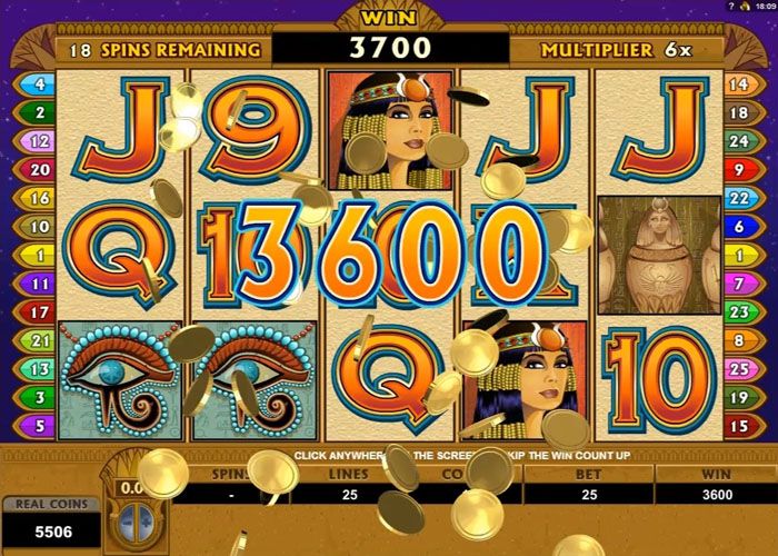 Mega Moolah Isis Max bet win
