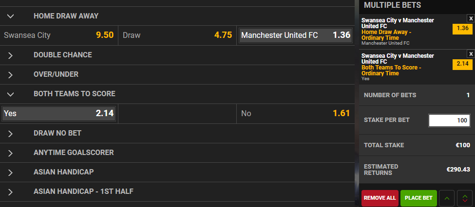 Sports Betting: Multiply Bets