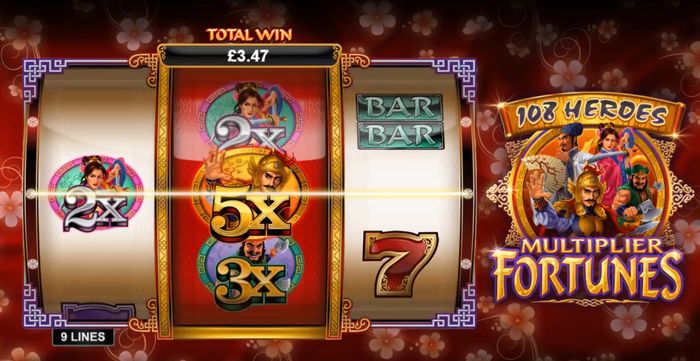Игровое поле слота 108 Heroes Multiplier Fortunes от девелопера Microgaming