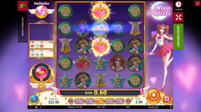 Слот Moon Princess: выигрышная комбинация