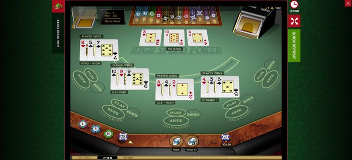 Online poker: High Speed Poker