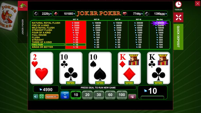 Video poker: Joker Poker