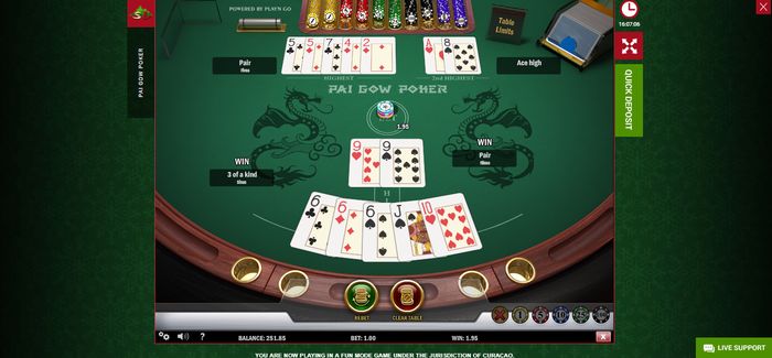 Online poker: Pai Gow Poker