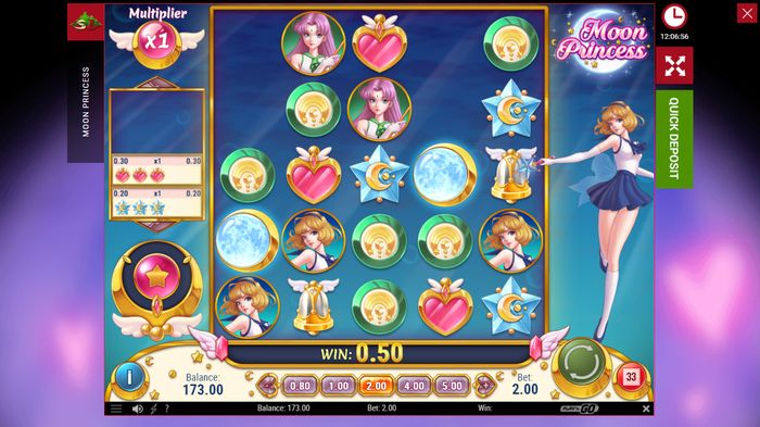 Автомат Moon Princess и его дикий символ – луна
