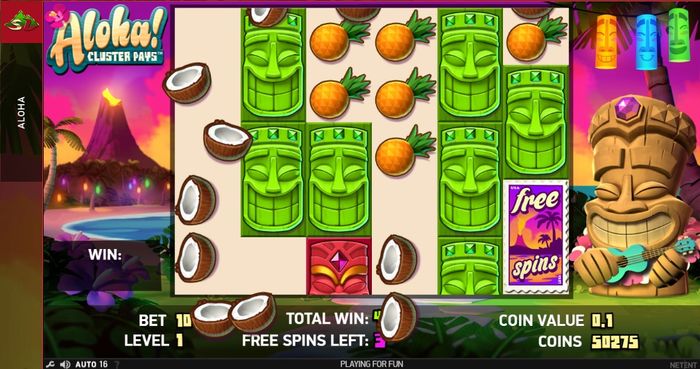 Отсеивание символов с низкими выплатами при Free Spins в Aloha
