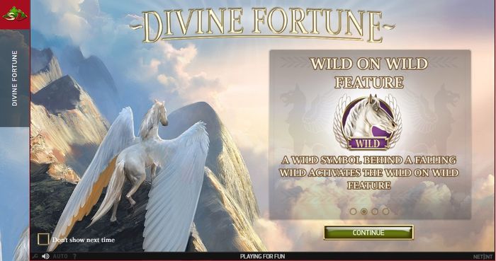 Функция игрового автомата Divine Fortune – Wild on Wild