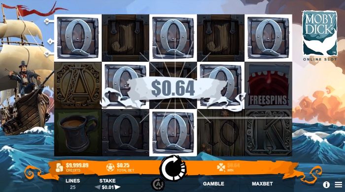 Выигрыш в Win Freezing в Moby Dick