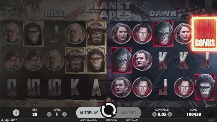 Активация функции Dawn Bonus в Planet of the Apes