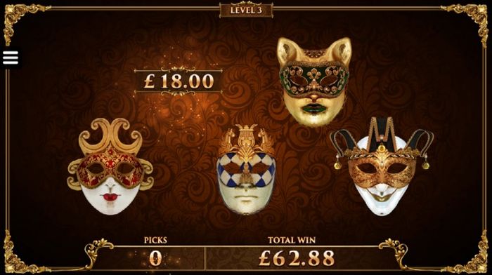 Третий уровень призового раунда Masquerade