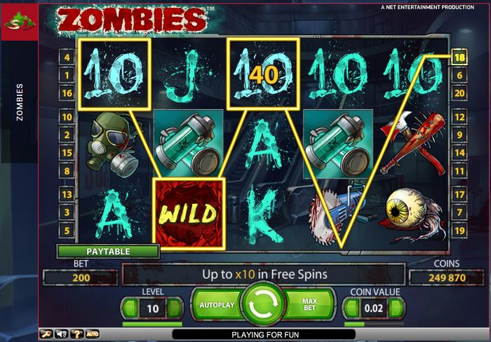 Zombies – яркий слот, который выпустила компания NetEnt