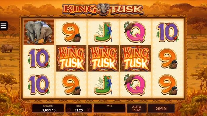 Автомат King Tusk: выпало 3 скаттера