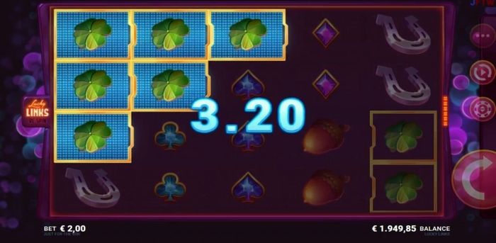 Играть в Lucky Links: выигрышная комбинация