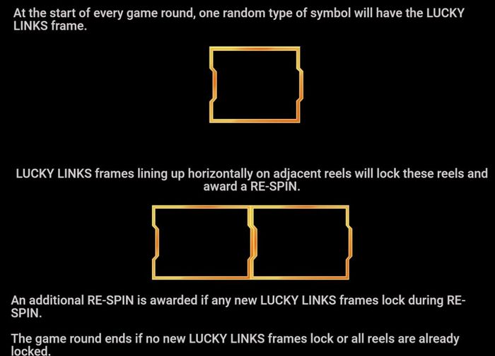 Играть в Lucky Links: специальная рамка