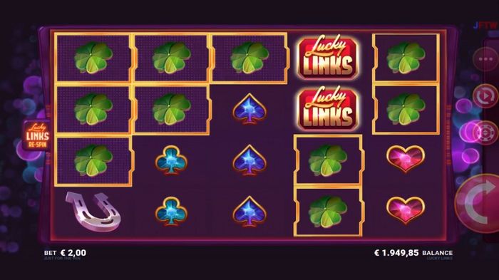 Автомат Lucky Links: игровое поле