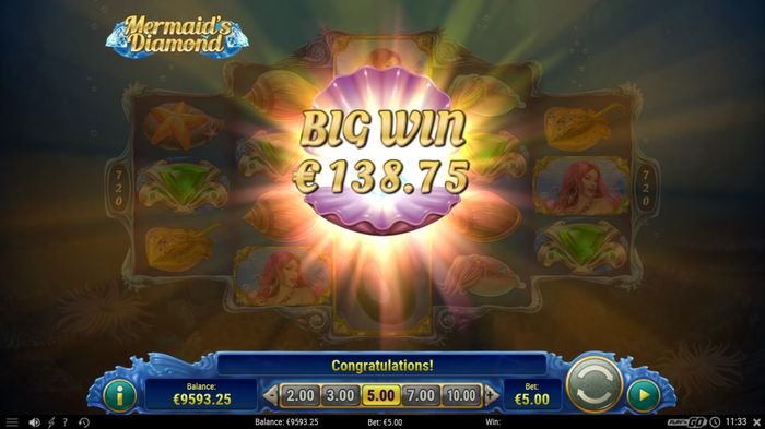 Автомат Mermaid's Diamond: Big Win
