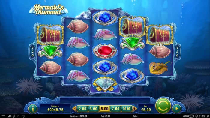 Игровое поле Mermaid's Diamond (Play'n GO)