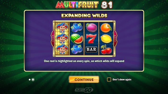 Расширенный дикий символ в MultiFruit 81