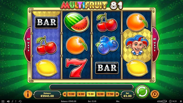 Игровое поле слота Multifruit 81