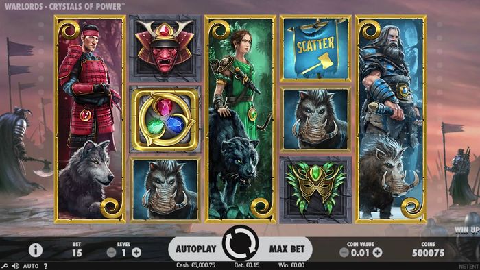 Начальный экран Warlords: Crystals of Power