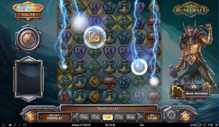 Viking Runecraft: Тор вызывает молнией Wild