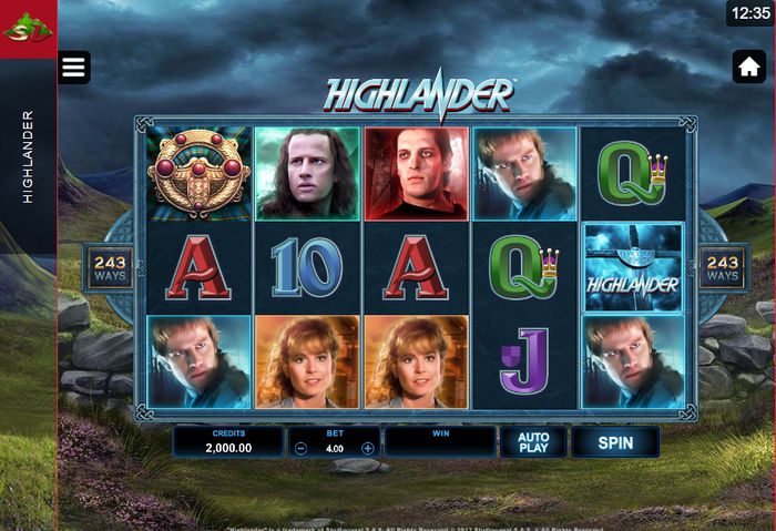 Слот Highlander Microgaming: начало игры
