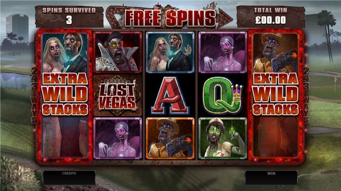 Free Spins Zombie Feature в автомате Потерянный Вегас