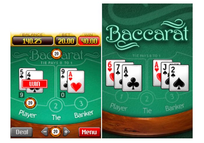 Baccarat – первая мобильная игра казино на деньги