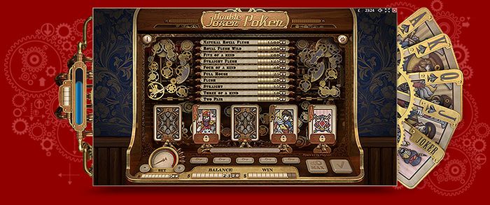 Видеопокер в стиле стимпанк – Double Joker Poker