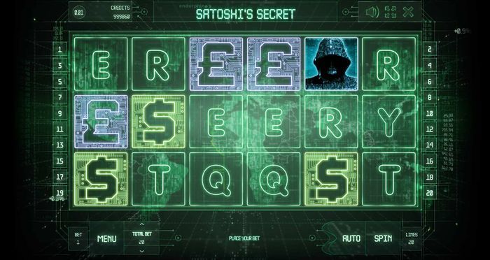 Базовая игра слота Satoshi’s Secret