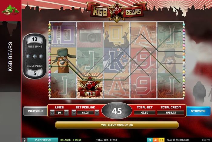 Слот KGB Bears: выигрышные комбо