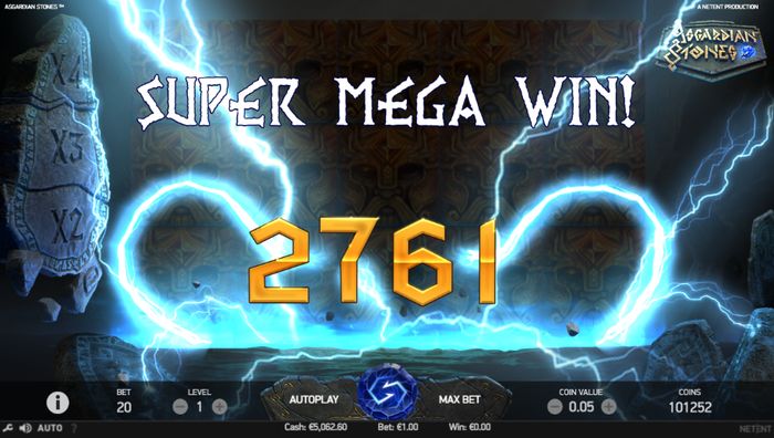Слот Asgardian Stones: супер мега выигрыш