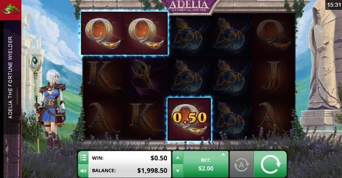 Игровой автомат Adelia: The Fortune Wielder: сложилась комбинация