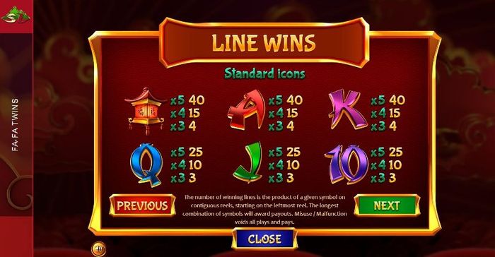 Игровой автомат Fa-Fa Twins: младшие символы