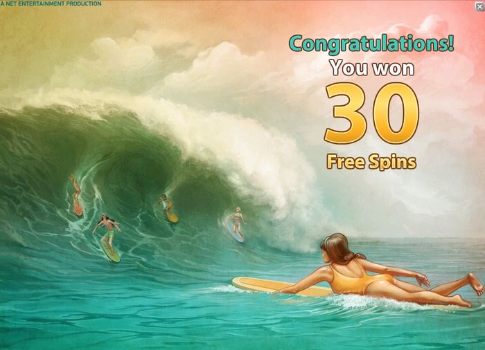 30 Free Spins в Wild Water