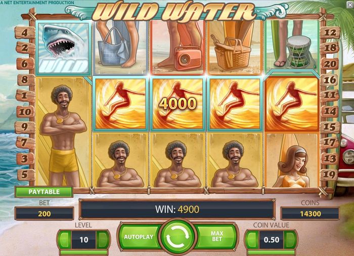 Автомат Wild Water: самая дорогая комбо основной игры