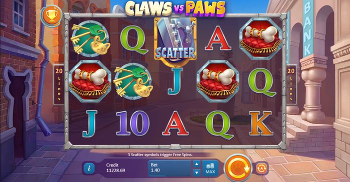 New slots 2018: Claws vs Paws from Playson