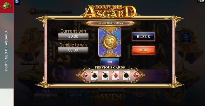 Fortunes of Asgard slot: gamble feature