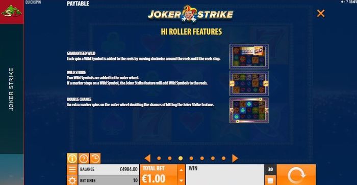 Hi Roller in Joker Strike slot