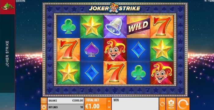 Joker Strike slot: playing field