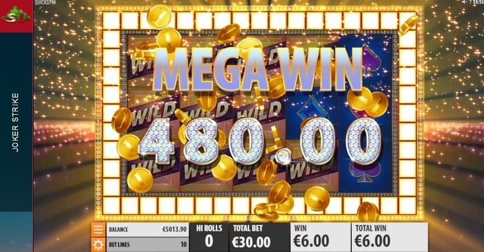 Joker Strike slot: mega win