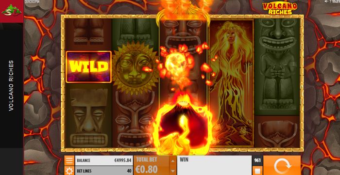 Бонусная фишка Volcano Wild Feature