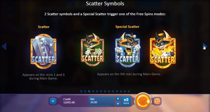 Scatter и Special Scatter игрового автомата Paws vs Claws
