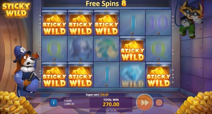 Sticky Wild Free Spins в слоте Paws vs Claws