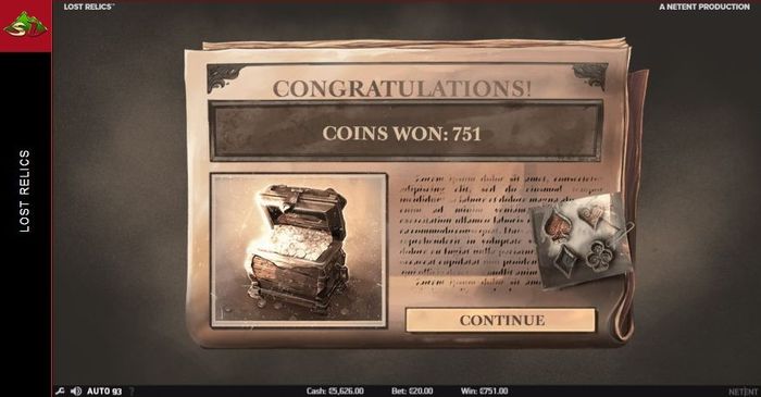 Игровой автомат Lost Relics NetEnt: выигрыш в фриспинах